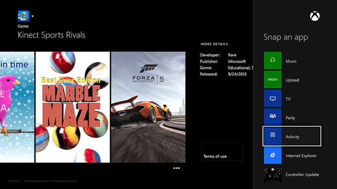 xbox one snap removed