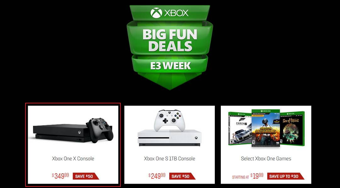 xbox one x $100 price drop leak