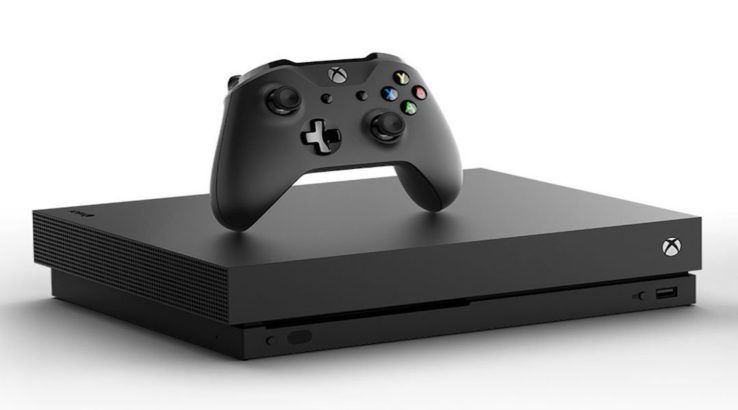 Xbox One X console and controller