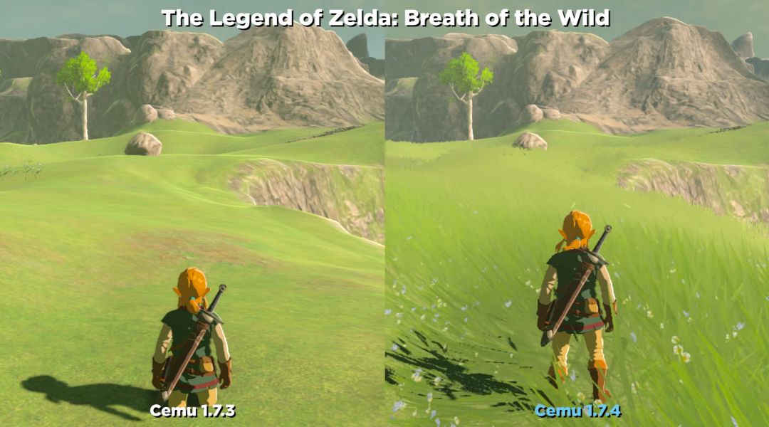 Breath of the wild with mods on PC. BotW is running on Cemu emulator w