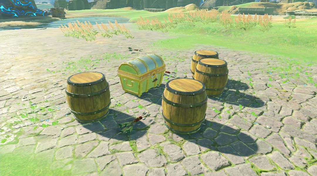 zelda chest and barrels