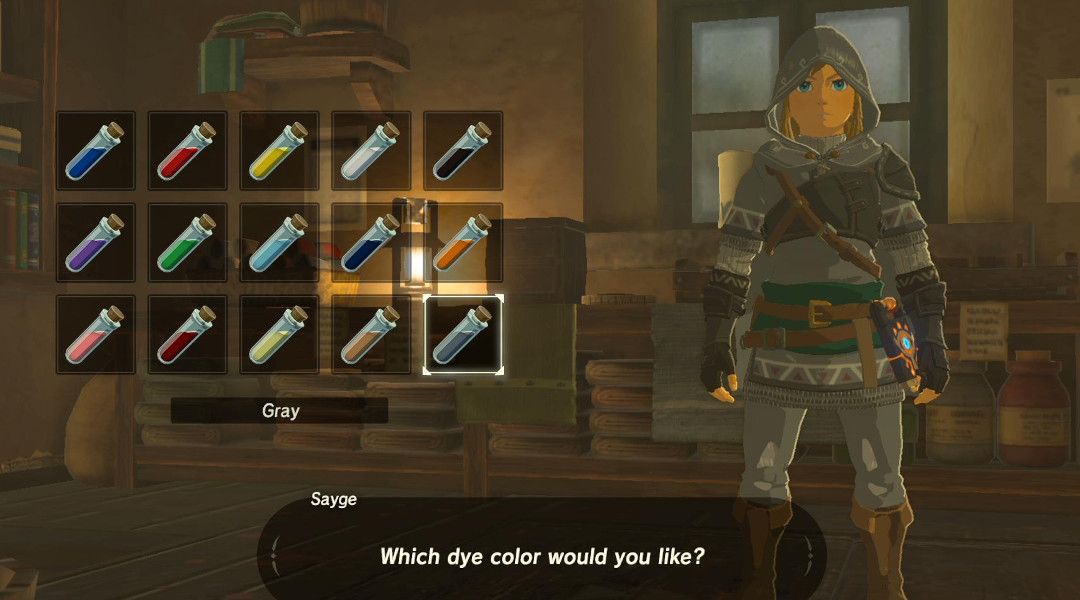 zelda dye selection