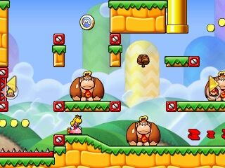 An early stage from Mario vs. Donkey Kong: Tipping Stars